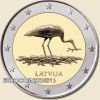 Lettország emlék 2 euro 2015_2 '' Fekete gólya '' UNC 